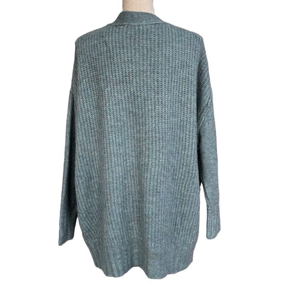 Black Tape Plus SZ 1X-Large Cardigan Button-Up Cable Knit Long Sleeve Stretch - Picture 4 of 8